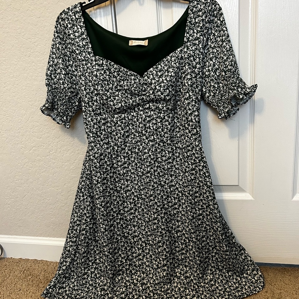 19. Altar’d state floral green dress
